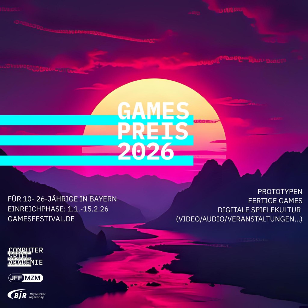 Offizielle Ankündigung GamesPreis26 (Ab dem 1.1. kann eingereicht werden)